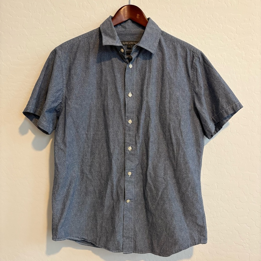 Slate & Stone Navy Casual Button Down Shirt